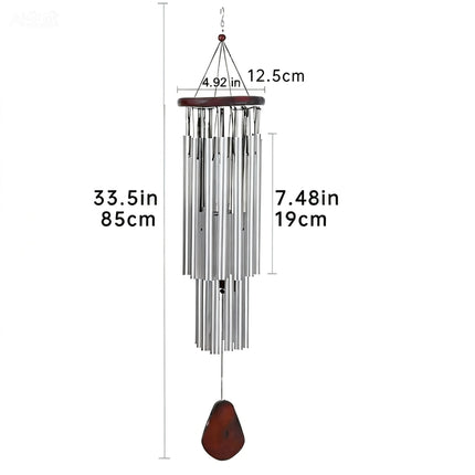 Commemorative Aluminum Tube Wind Chime Ornament for Garden Home Decor