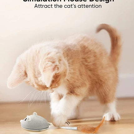 Smart Auto Moving Rechargeable Interactive Mouse Toy for Cats