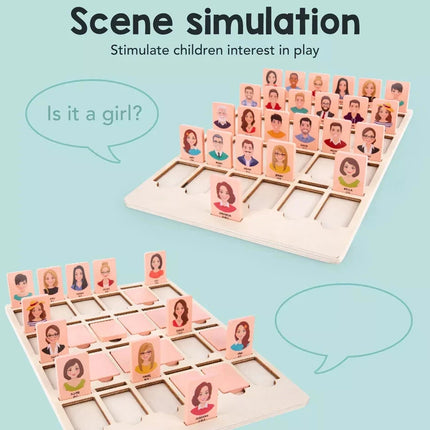 Wooden Guessing Game Board – Logical Thinking Training Toy for Kids