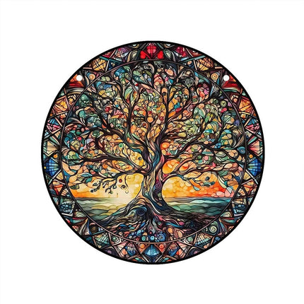 Tree of Life 3Pack Acrylic Hanging Wall Art – Indoor & Outdoor Garden Decor
