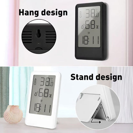 Multifunctional Digital Alarm Clock w/ Indoor Temp & Humidity