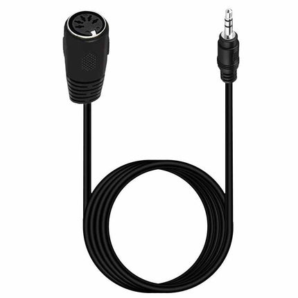 3.5mm TRS Mini Jack to 5-Pin DIN MIDI Female Adapter Cable - 0.5m