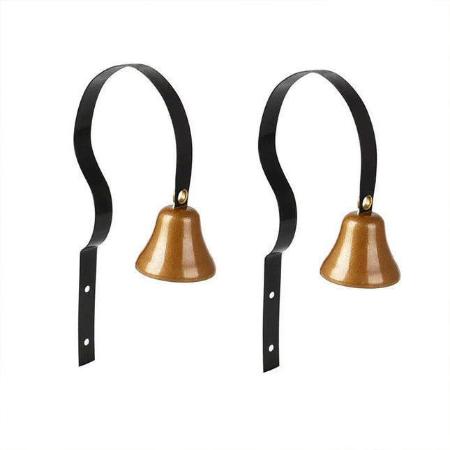 2Pcs Vintage Shop Keeper Door Hanging Bell Traditional Store Entrance Chime
