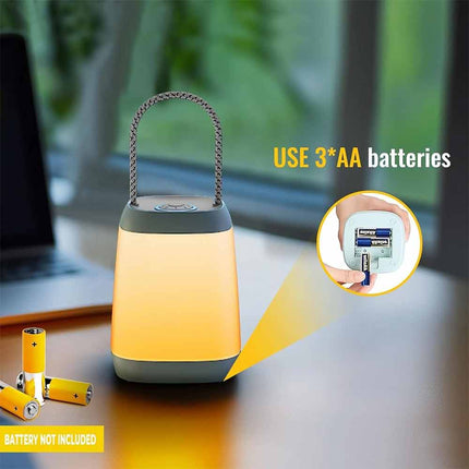 2 Pack LED Camping Lantern 3 Modes Battery Portable Bright Tent Light