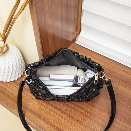 Sequin Evening Bag Clutch & Shoulder Purse for Women
