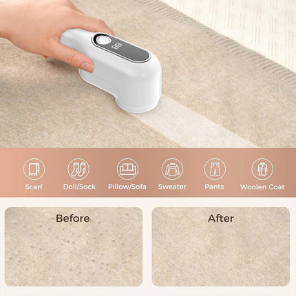 Electric Lint Remover Portable Fluff Shaver for Clothes Fabric Debobbler Fuzz Trimmer Rechargeable