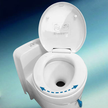 3J-W5000 RV Toilet: Compact 17.2L Tank with Rotating Bowl for Space Saving & Easy Cleaning