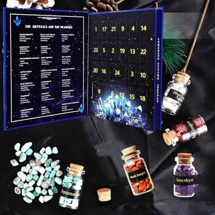 Crystal Advent Calendar 2026 Healing Gemstone 24-Day Christmas Countdown