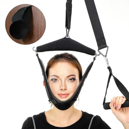 Adjustable Neck Traction Device – Comfortable Head Hammock for Pain Relief