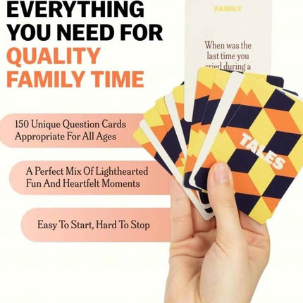 150 Family Conversation Starter Cards for Gatherings, Parties & Travel