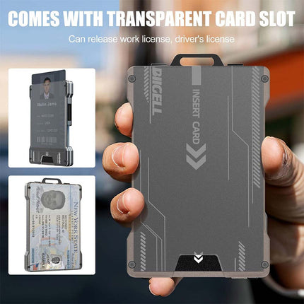 Aluminum RFID Card Holder Slim Credit ID Wallet Money Clip for Men