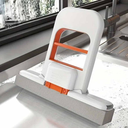 2PCS Mini Self-Squeezing Sponge Mop for Kitchen Bathroom & Desktop Cleaning