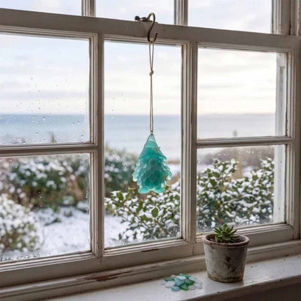 24-Day Christmas Advent Calendar Sea Glass Gnome Birds 2D Acrylic Hanging