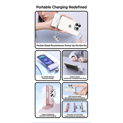 22.5W Mini 5000mAh Cable-Free Power Bank, CCC Certified
