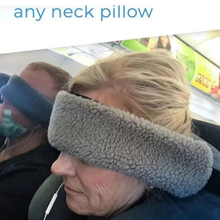 Portable Travel Neck Support Pillow with Strap for Airplane Head Rest