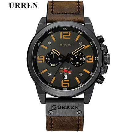 Men's Military Sport Silicone Watch with Calendar for Boys