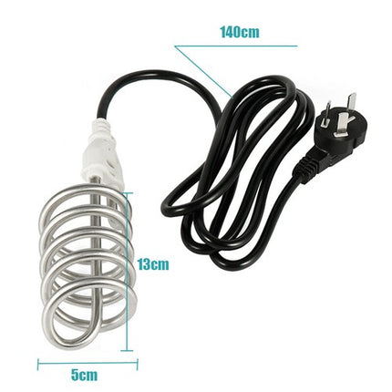 Portable Stainless Steel Travel Immersion Water Heater for Hot Drinks