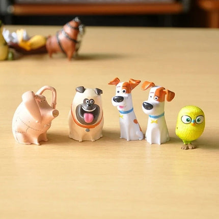14Pcs PVC Pet Figures Rabbit Dog Cat Action Toy Set Xmas Gift