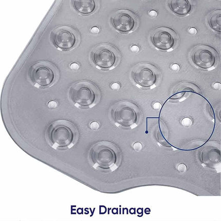 Extra Large Non Slip Anti-Mold Rubber Shower Mat for Bathtub with Strong Suction