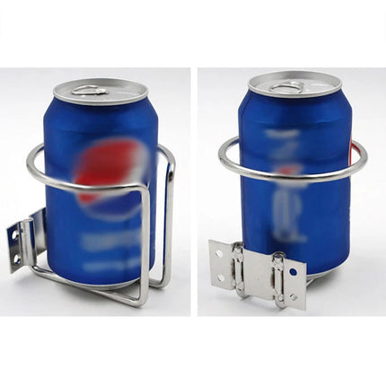 2-Pack Marine-Grade Stainless Steel Cup Holder | Universal Fit for Car, Boat, Yacht, Truck & RV