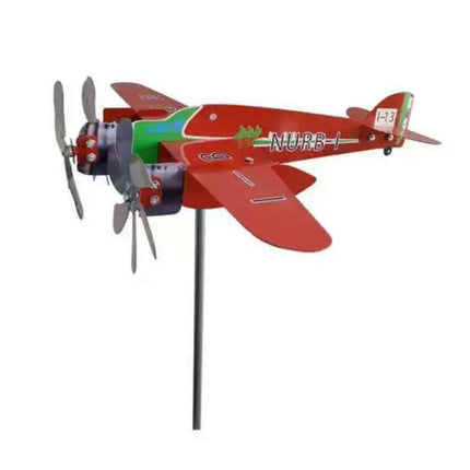 Compass Weather Vane Airplane Wind Spinner Garden Decor