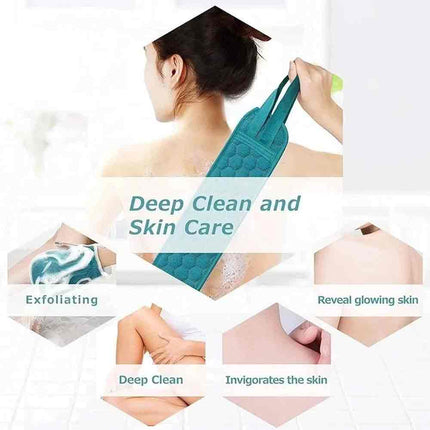 Exfoliating Body Scrubber – Back Scrubber, Bath Glove & Shower Tool