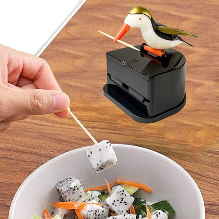 Automatic Cute Bird Toothpick Holder Dispenser for Home