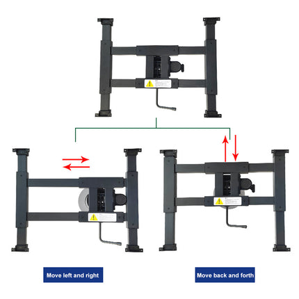 Adjustable Height Table Pedestal with 360° Swivel – for Boat, RV & Caravan