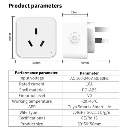 WiFi/Zigbee 16A Smart AU Socket Plug Voice Control for Alexa & Google Home