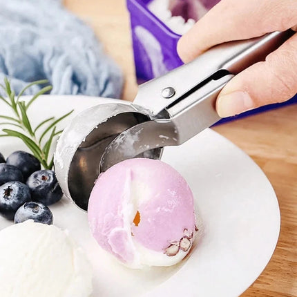 Multifunctional Stainless Steel 2-in-1 Ice Cream Scoop & Dessert Maker