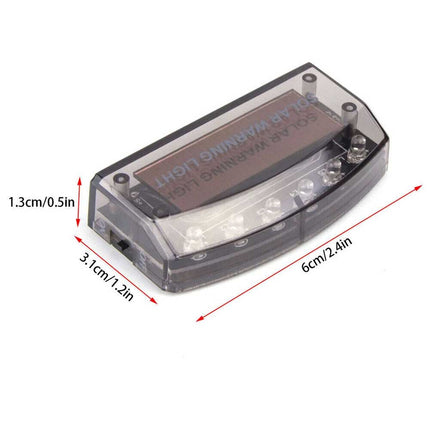 Solar-Powered LED Dummy Security Alarm Light - Anti-Theft Flashing Warning Light for Vehicle Protection
