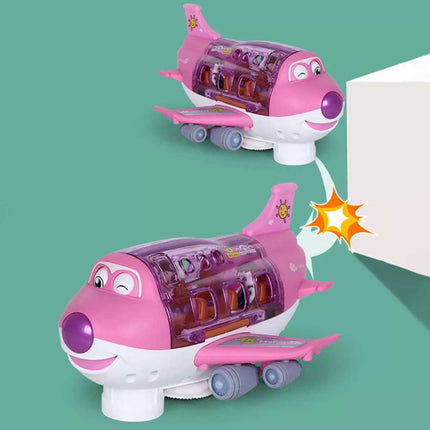 360° Rotating Electric Toy Plane with Sound & Light, Xmas Gift for Boys