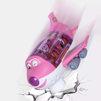 360° Rotating Electric Toy Plane with Sound & Light, Xmas Gift for Boys