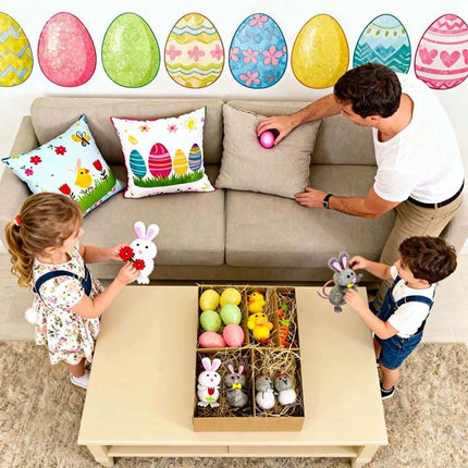 Easter Carrot Egg Bunny Chick Decor Set | Plastic & Felt Party Supplies
