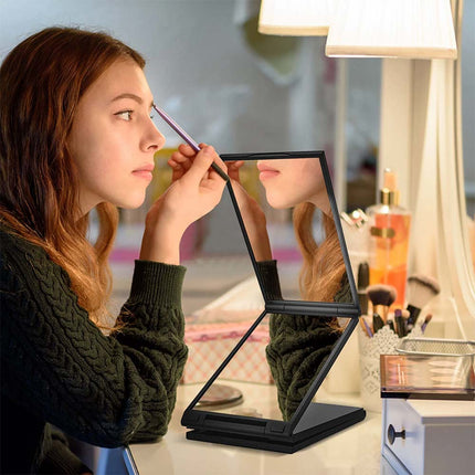 360° 4-Way Mirror DIY Haircut Kit with Telescopic Stand