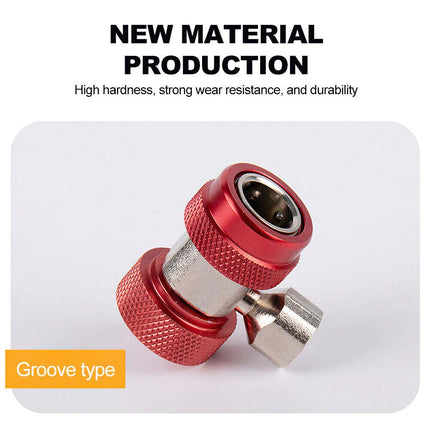 2PCS R134a Car AC Repair Kit, High/Low Pressure Quick Connect Couplers