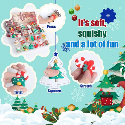 3D 2026 Santa Christmas Advent Countdown Calendar 24-Day Kids Gift