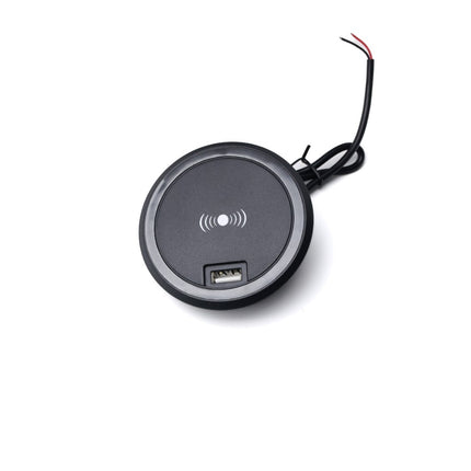 12V Wireless Fast Charger for Caravan, Motorhome, RV & Boat - 15W Qi Charging Pad with USB Ports | Car Accessories