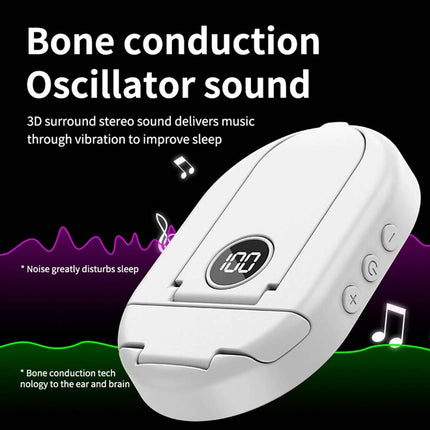 Wireless Sleep Speaker Bone Conduction Pillow Speaker with Noise Reduction & TF Card Playback