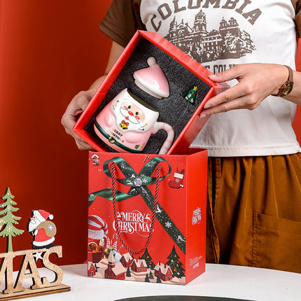 400ml Christmas Ceramic Santa Coffee Mug with Gift Box Xmas Present