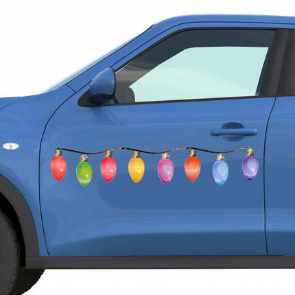 Reflective Christmas Bulb Lights for Car - Holiday Refrigerator Exterior Stickers