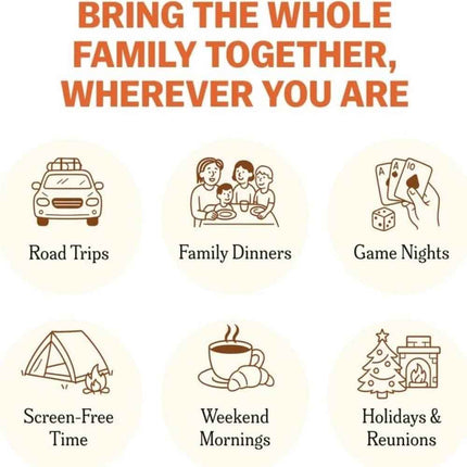 150 Family Conversation Starter Cards for Gatherings, Parties & Travel