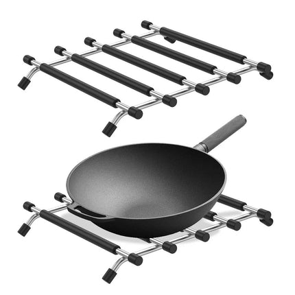 Stainless Steel Kitchen Trivet, Hot Pot Pan Stand Rack