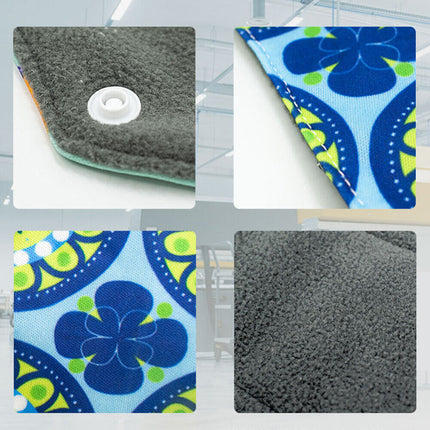 7Pcs Reusable Washable Bamboo Cloth Eco Sanitary Towels Period Pads