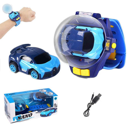 Cartoon Car Watch Toy RC Mini Vehicle Analog Watch Gift for Boys