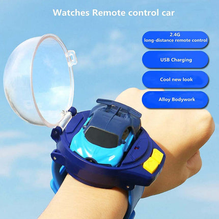 Cartoon Car Watch Toy RC Mini Vehicle Analog Watch Gift for Boys