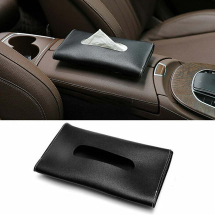 Universal Sun Visor Tissue Box Holder for Car - Strapped Napkin Dispenser Accessory