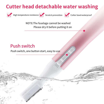Electric Eyebrow Trimmer & Facial Hair Remover for Women