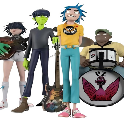 Rock Band Member Action Figures Collectible Music Toy Set