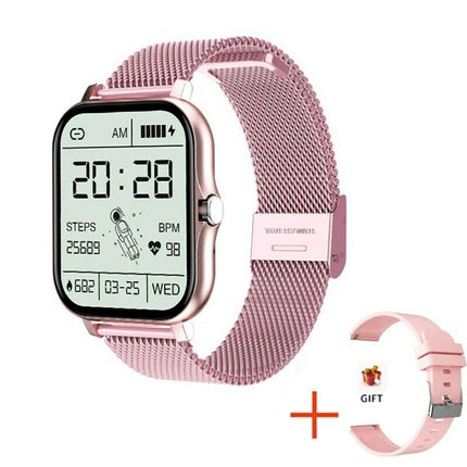 Smart Watch for Women & Men with Heart Rate for iPhone Android Bluetooth - Pink